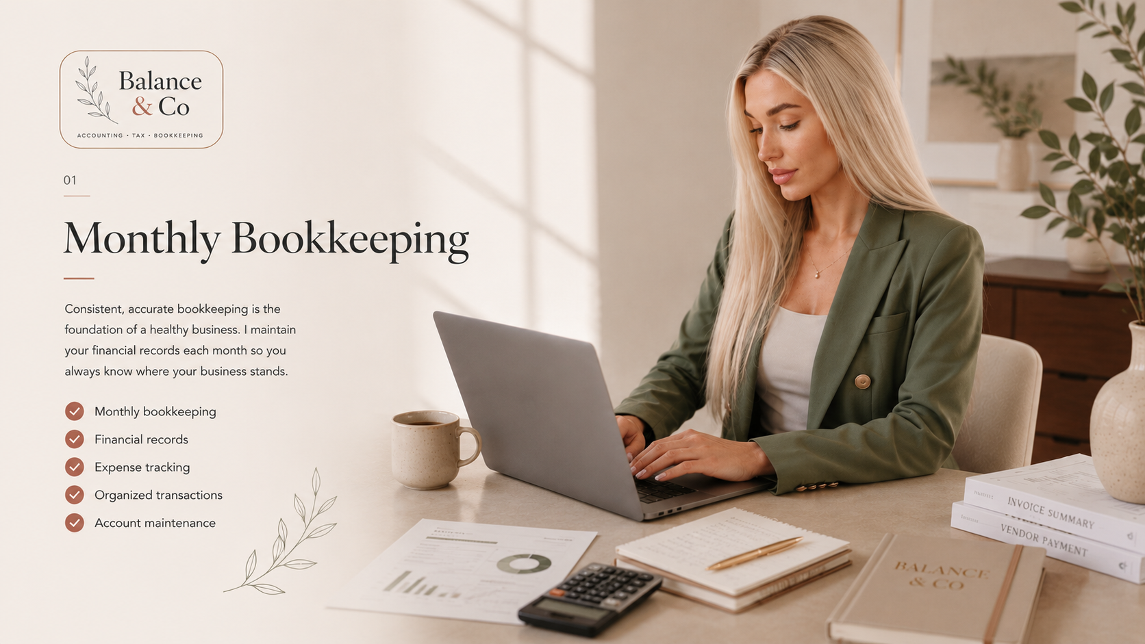 01 — Monthly Bookkeeping